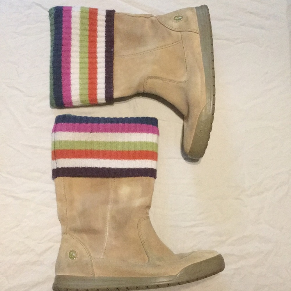 Coach Tatum Boots in multi color and tan